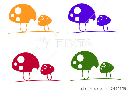 mushroom, mushrooms, large and small 2496159