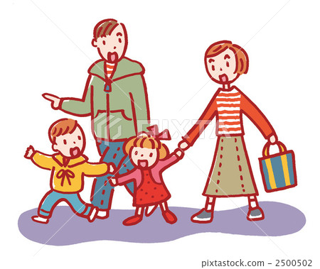 四口之家 家庭 家族 2500502