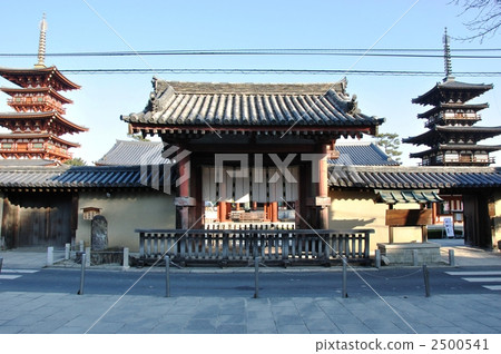 Yakushoji Minamon and five-storied pagoda 2500541