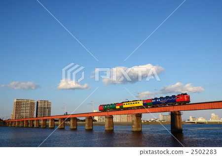 宮崎市的大淀川鐵橋和485系列Kurishima 宮崎市的大淀川鐵橋和485系列Kurishima 2502283