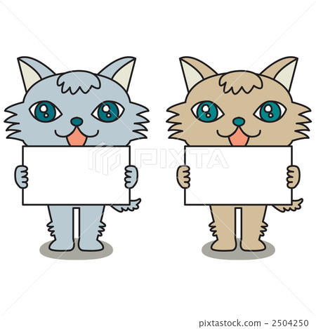 Cat message board - Stock Illustration [2504250] - PIXTA