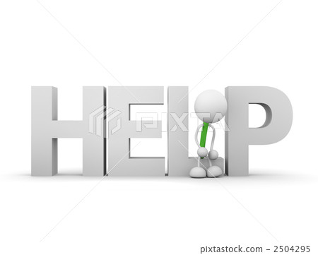 help - Stock Illustration [2504295] - PIXTA