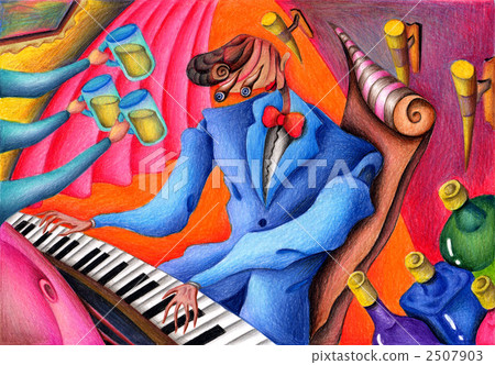 Pop Illustration - Pianist 2507903