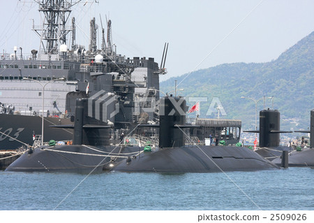 海上自衛隊的潛艇隊（廣島縣吳市） 2509026