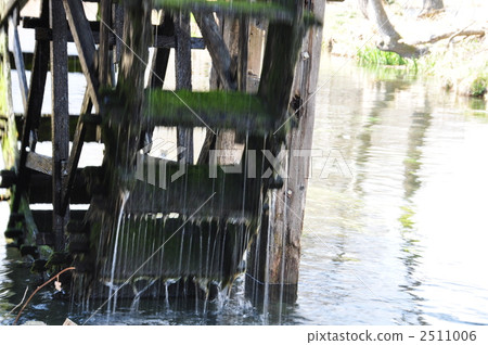 waterwheel, water wheel, spring kogawa river 2511006