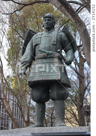 minamoto no yoshiie public, statue, bronze statue 2514152