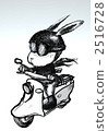 兔子騎滑板車 2516728
