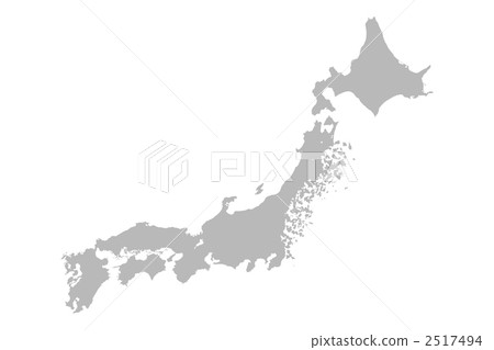 日本地圖 災難 地震 2517494