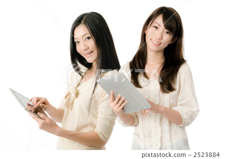 平板電腦和女士們 2523884