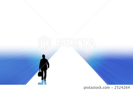 Businessman heading towards the future Businessman heading towards the future 2524264