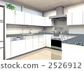White door version of U-shaped kitchen 2526912