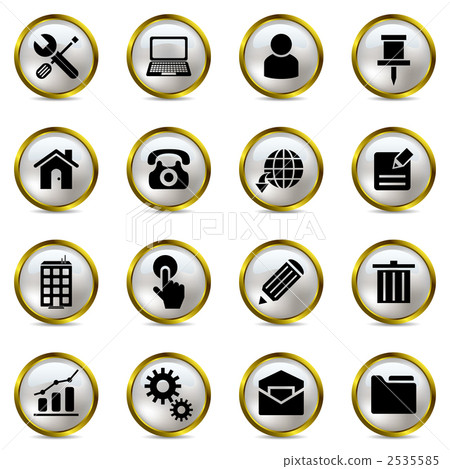 Glossy icon set 2535585