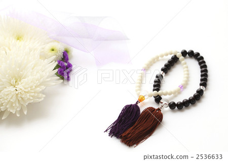 玫瑰經 念珠 白菊花 2536633