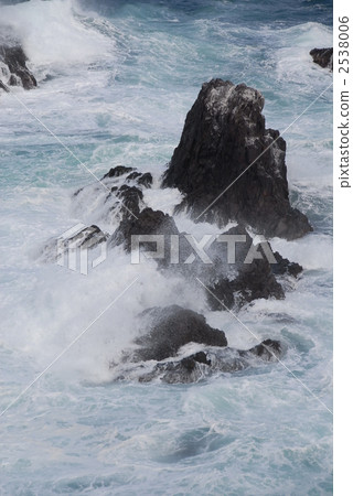 sunken rocks, raging wave, rough seas 2538006