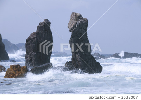 sunken rocks, raging wave, rough seas 2538007