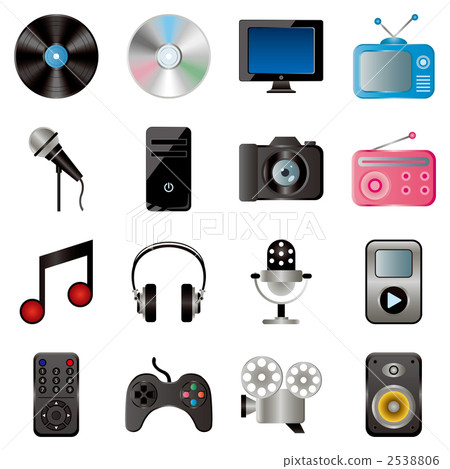 Multimedia icon set Multimedia icon set 2538806