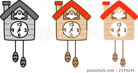 cuckoo clock, clock, interior 2539245