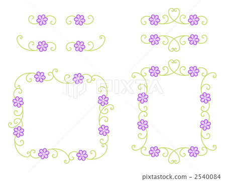 Flower frame set (purple) Flower frame set (purple) 2540084