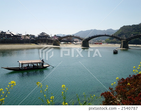 kintai bridge, nishikigawa river, arch bridge 2540787
