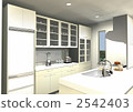Pale yellow kitchen and dining 2542403