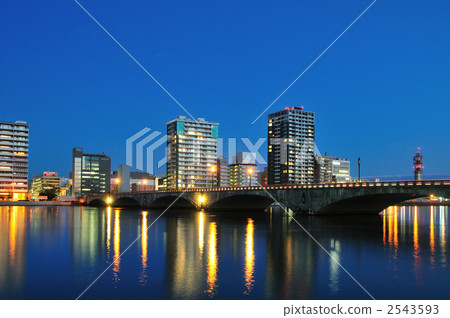 Sayobaibashi night view of power saving 2543593