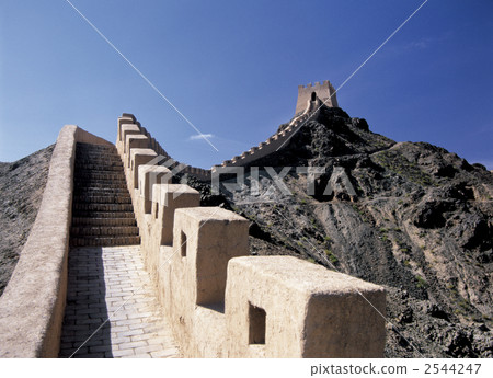 The wall of Jiayuguan Great Wall The wall of Jiayuguan Great Wall 2544247