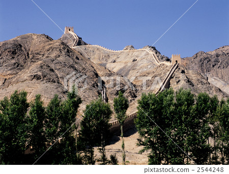 The wall of Jiayuguan Great Wall The wall of Jiayuguan Great Wall 2544248