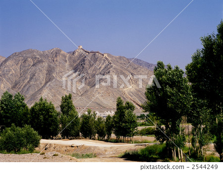 The wall of Jiayuguan Great Wall The wall of Jiayuguan Great Wall 2544249