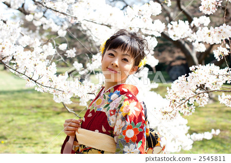 A cherry tree with a woman in a sleeper A cherry tree with a woman in a sleeper 2545811