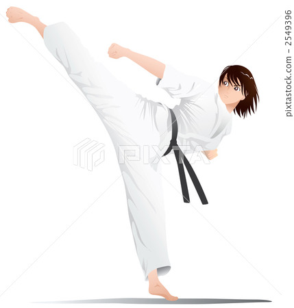 空手道右上排側踢（翻修） 2549396