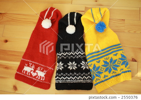 Hand-knitted Nordic pattern dog knit winter dog clothes 2550376