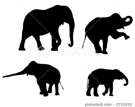 剪影大象 2552658