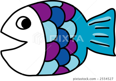 fish, facing to the left, illustration 2554527