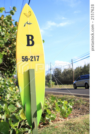 Address written on Hawaii's surfboard Address written on Hawaii's surfboard 2557628
