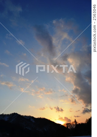 雲霞 日落 夕陽 2563046