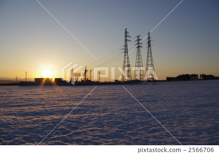 Substation of sunset 2566706