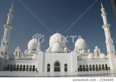 謝赫扎耶德清真寺的庭院 謝赫扎耶德清真寺的庭院 2568889