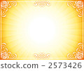 Decorative frame radiated yellow 2573426