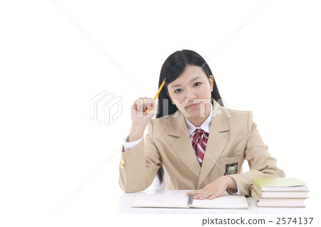 Worried high school girl Worried high school girl 2574137