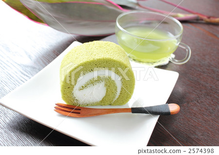 Matcha roll cake Matcha roll cake 2574398