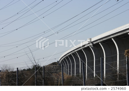 Landscape of power transmission lines and expressways Landscape of power transmission lines and expressways 2574960