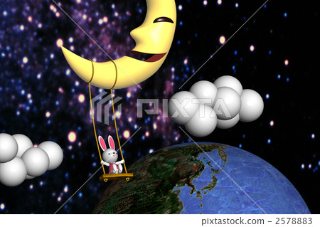 Moon and rabbit Moon and rabbit 2578883