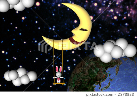 Moon and rabbit Moon and rabbit 2578888