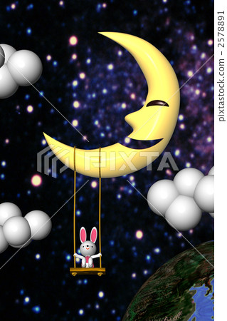 Moon and rabbit 2578891