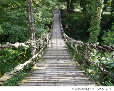 Asuagawa小河的Kazura橋樑前面 2581795