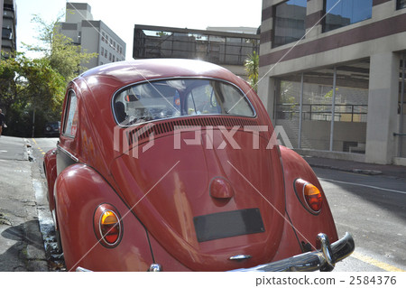 紅色的小汽車 汽車 停車 2584376