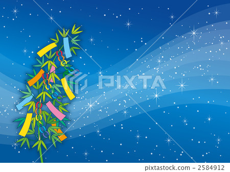 銀河系和Tanabata裝飾左水平左 銀河系和Tanabata裝飾左水平左 2584912