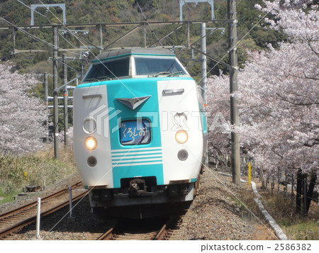 381 series Kuroshio and Sakura Yamanakasikei Station 2586382