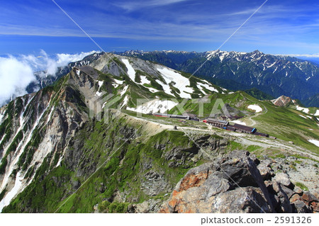 Mountain ranges of Northern Alps from Hakuba-dake 2591326
