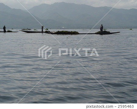 Workers at the lake (Inle Lake / Myanmar) 2595463